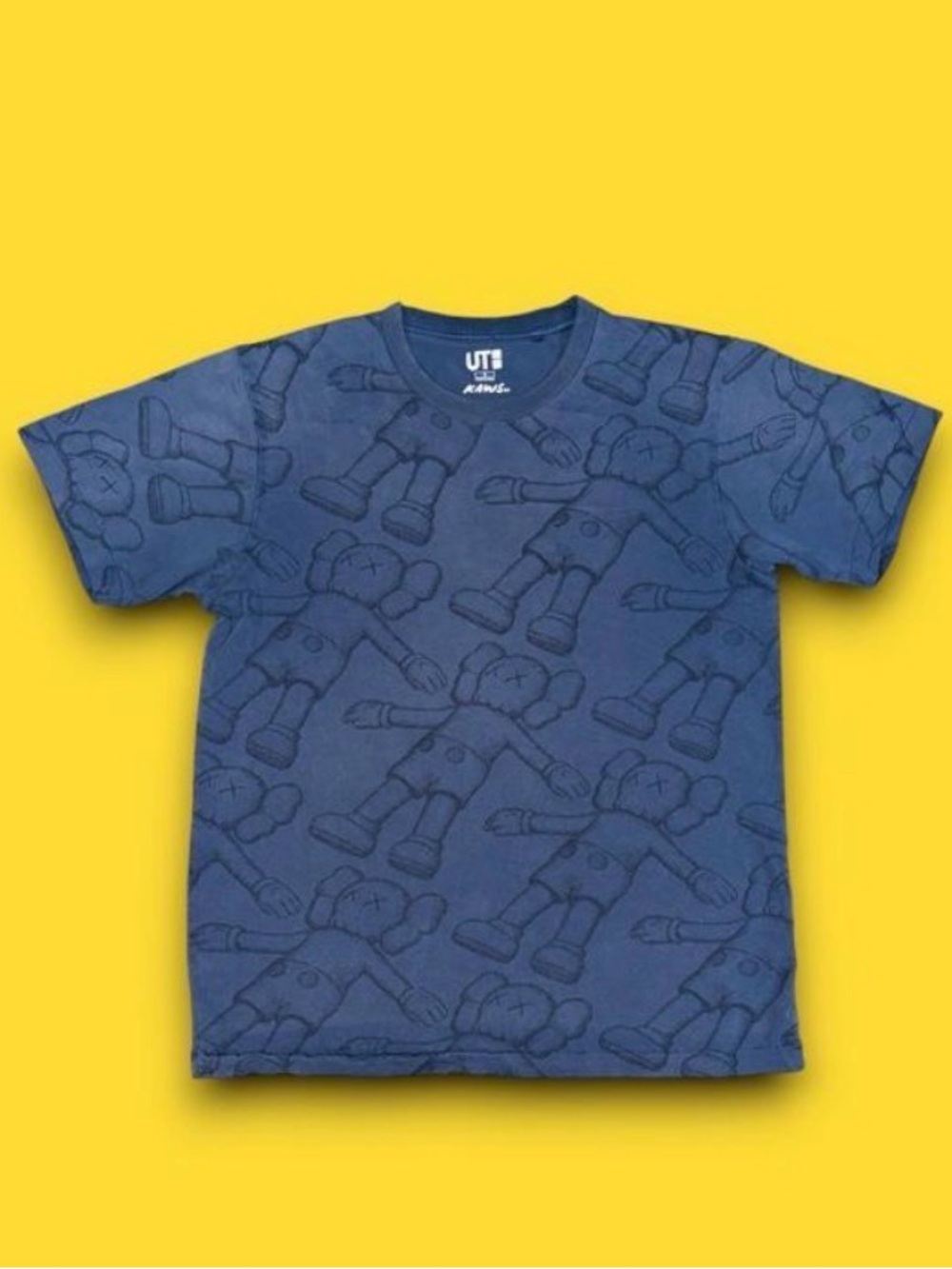KAWS Blue Allover Character Short Sleeve Tee